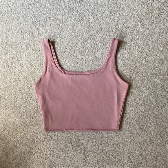 Pink Crop Tank Top - Picture 2 of 3